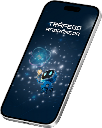 Dashboard com métricas de tráfego mostrando dados do Tráfego Andrômeda