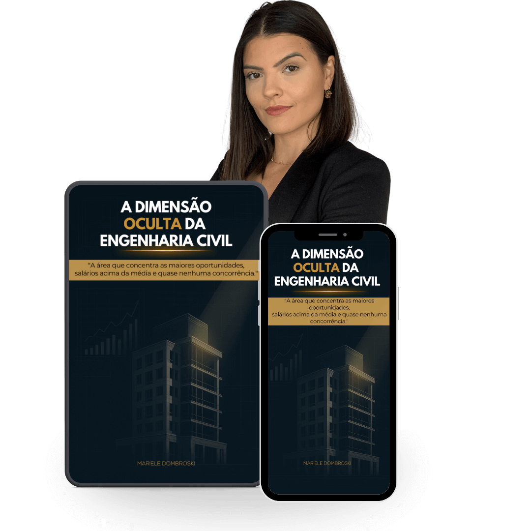 Mariele com o eBook A Dimensão Oculta da Engenharia