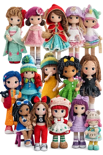 Mockup do Pack Amigurumi