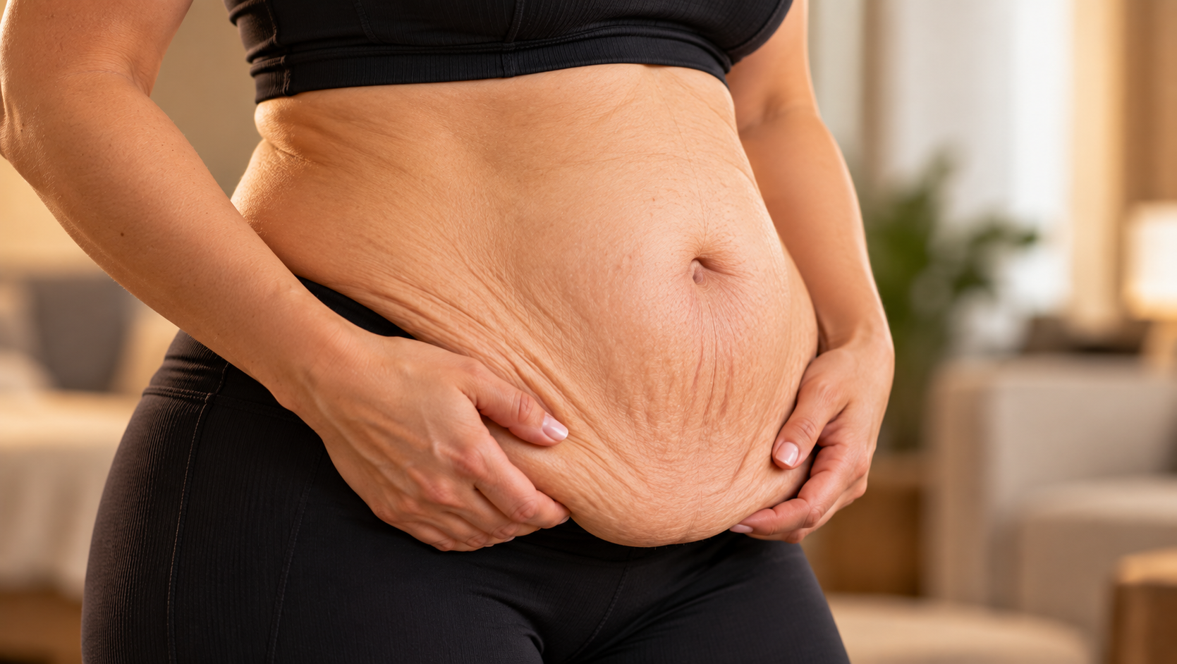 Barriga caída ou avental