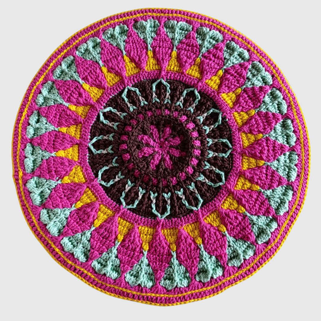 Cromatismo em Mosaico Crochet