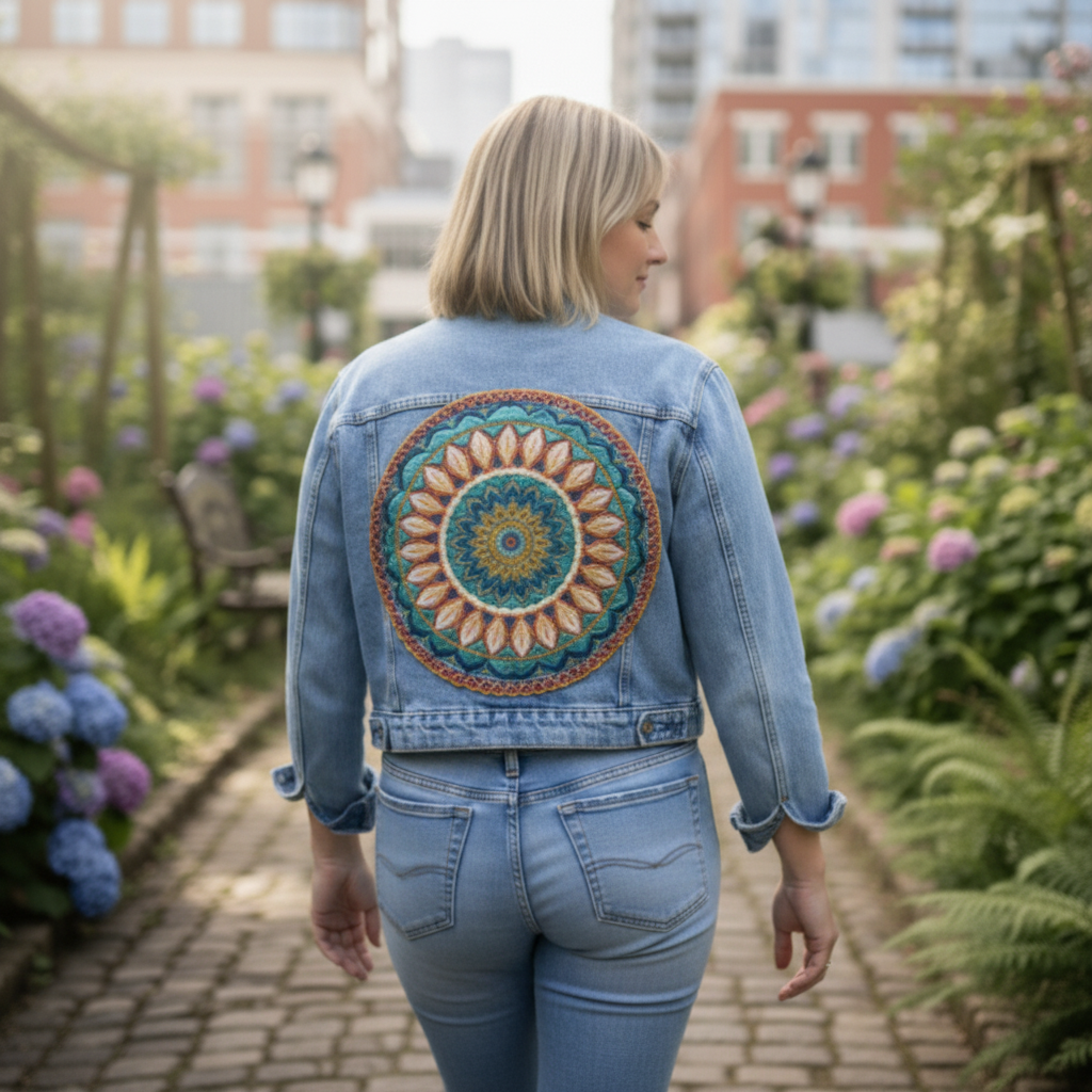 Sousplat Cusco Variação Lavender - tons suaves em mosaico crochet