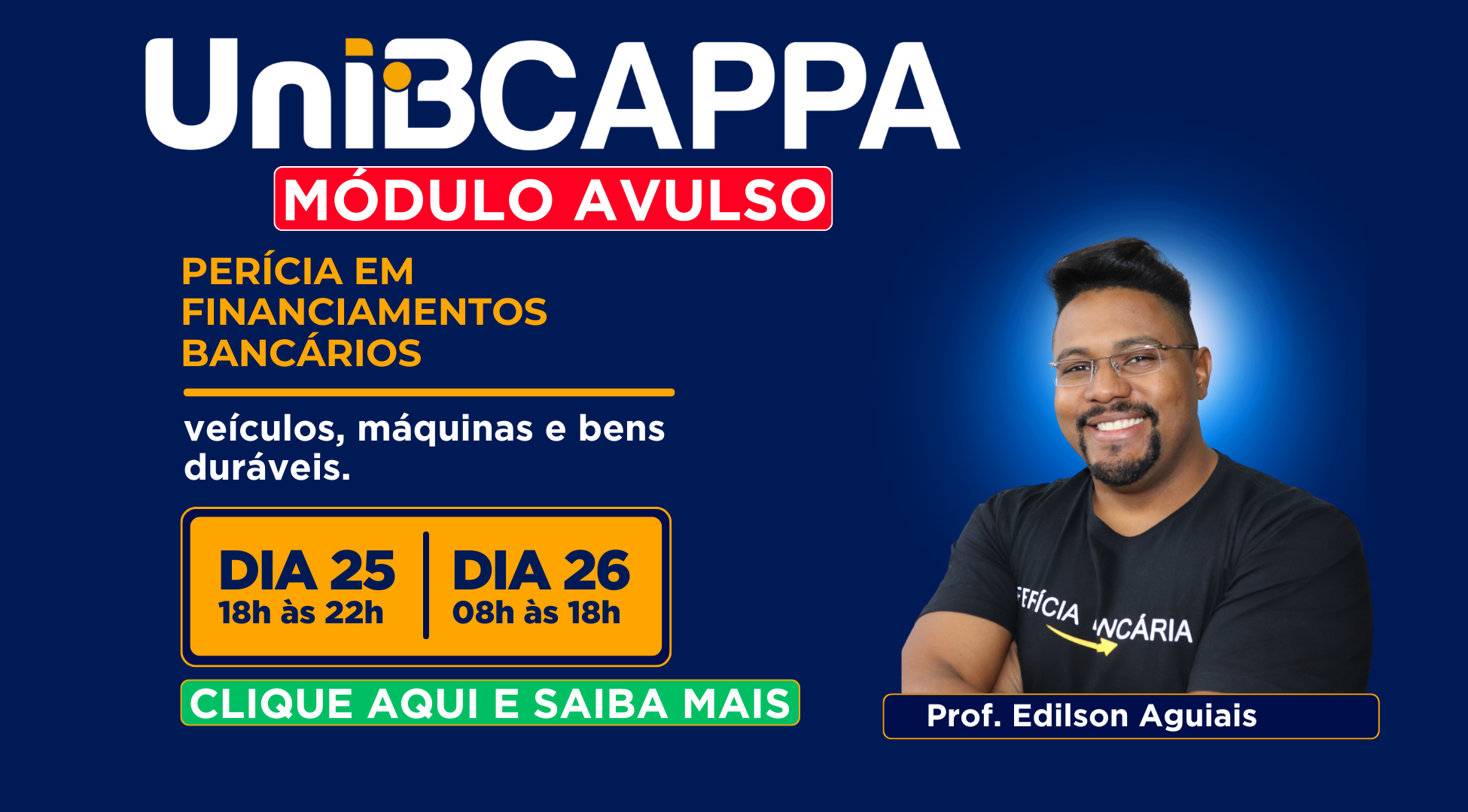 MÓDULO AVULSO PERÍCIA EM FINANCIAMENTOS BANCÁRIOS: veículos, máquinas e bens duráveis
