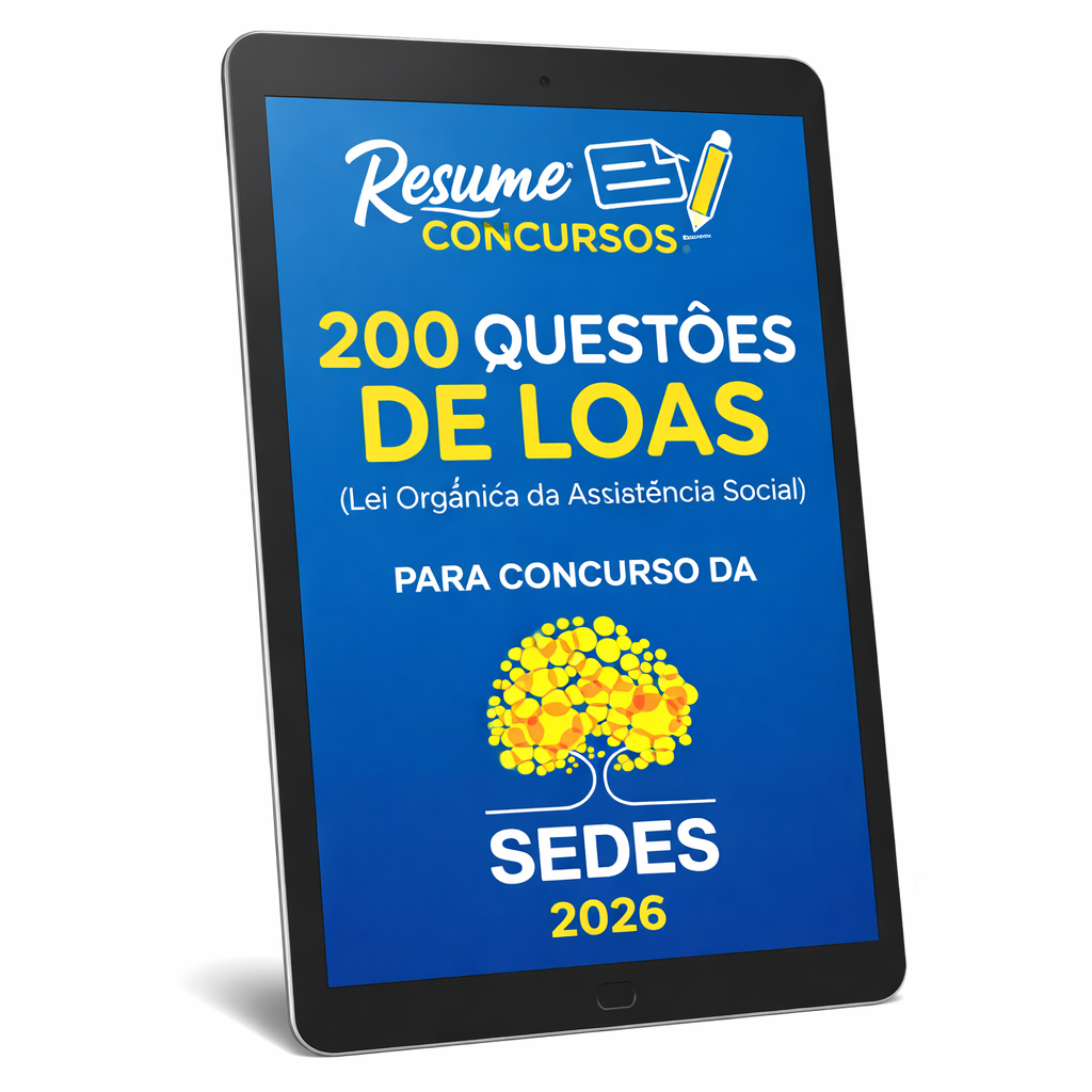 Mockup do Material SEDES 2026 LOAS