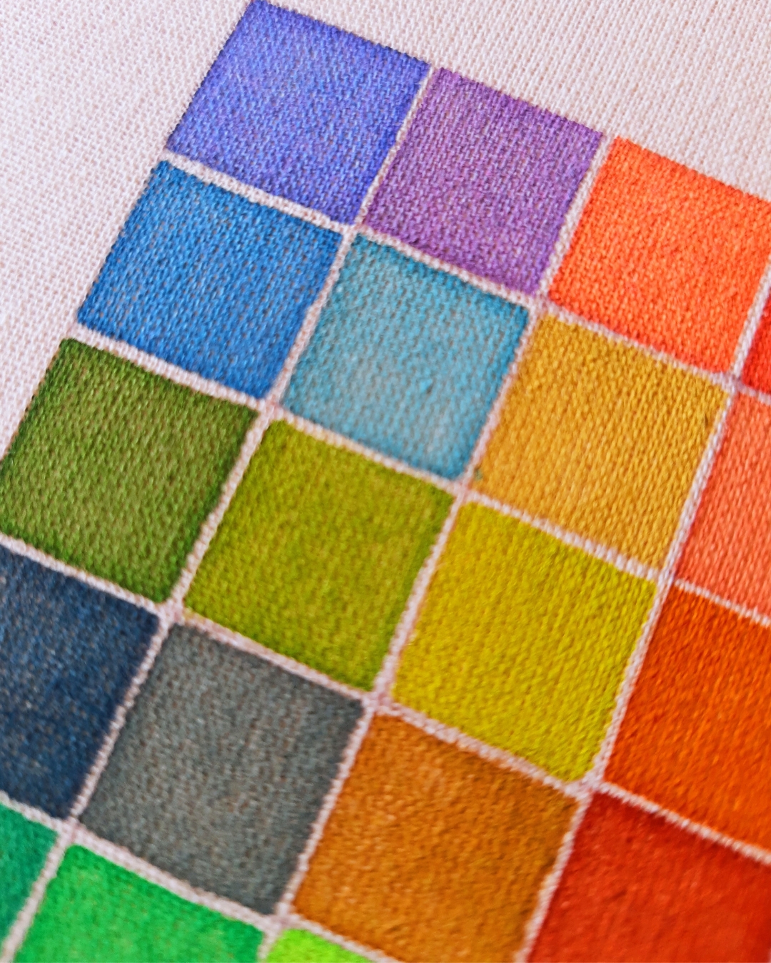 Aquarela no algodão cru