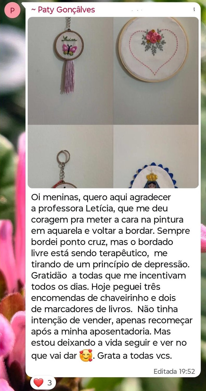 Criação compartilhada por aluna