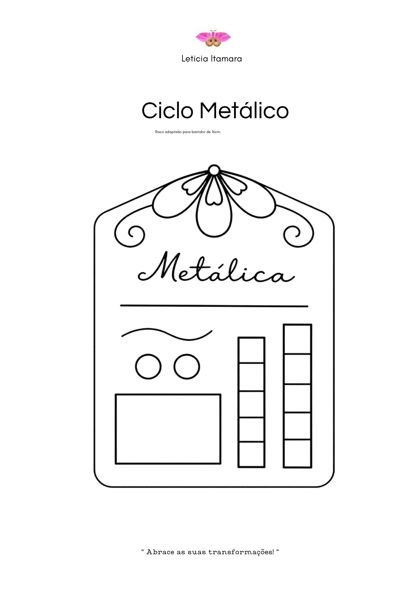 Risco Ciclo Metálico