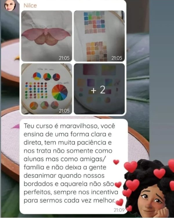 Registro real compartilhado por aluna