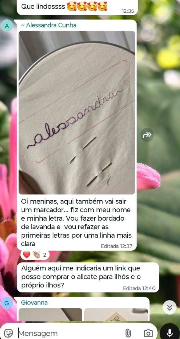 Marcador Alessandra Cunha