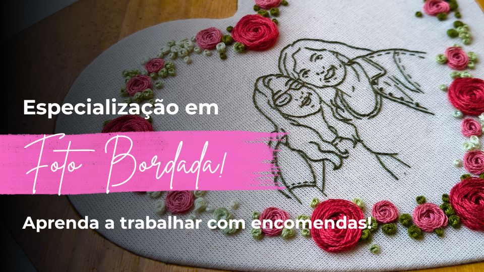 Artes da Especialização de Foto Bordada