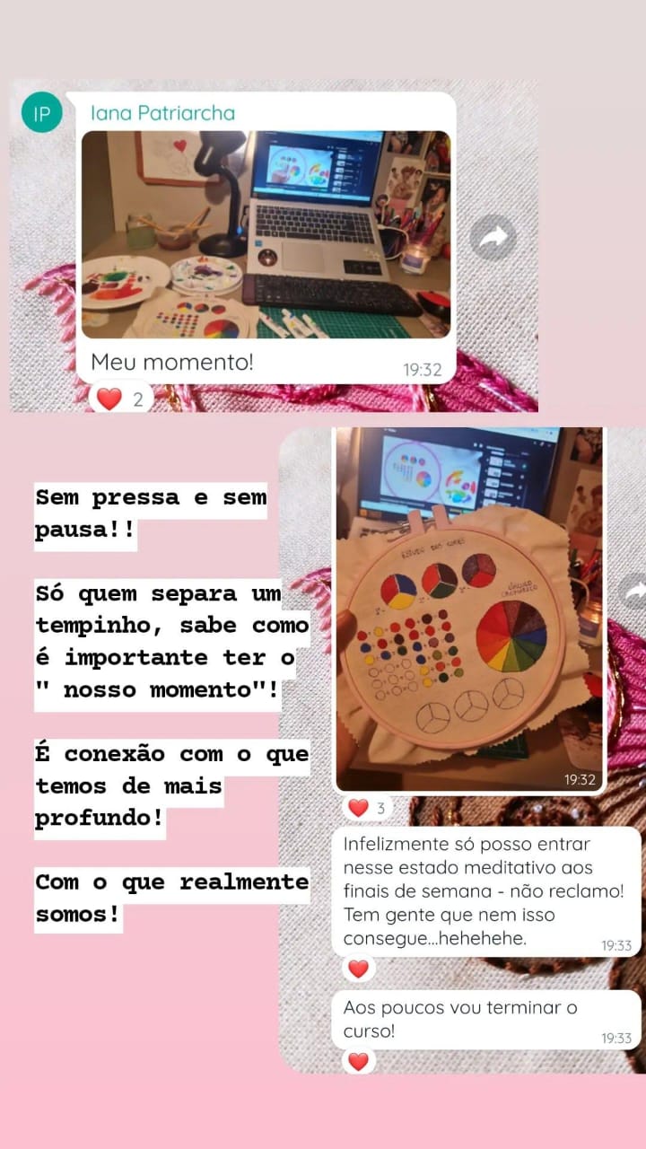 Relato compartilhado por aluna da Letícia Itamara