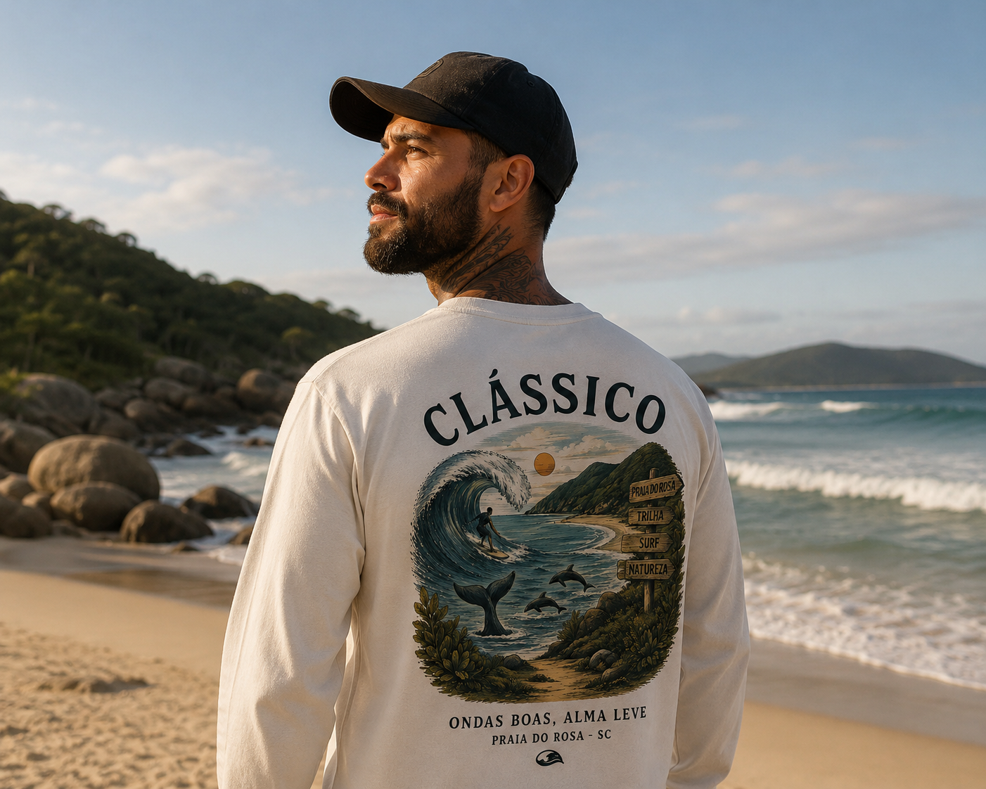 Moletom Clássico MarAlma em uso