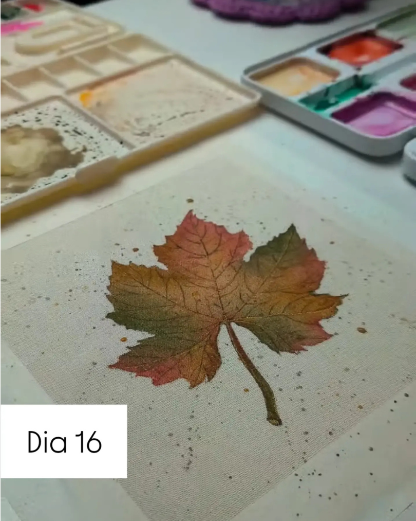 Estudos do Desafio 90 Dias de Aquarela no Algodão Cru