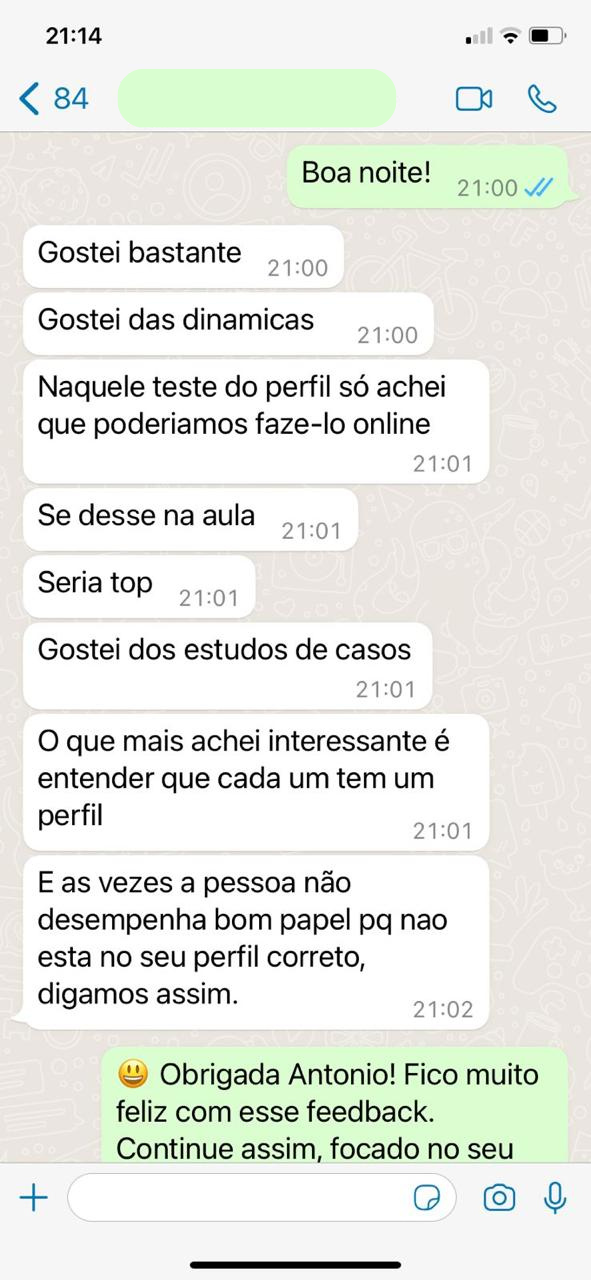 Print de depoimento 12