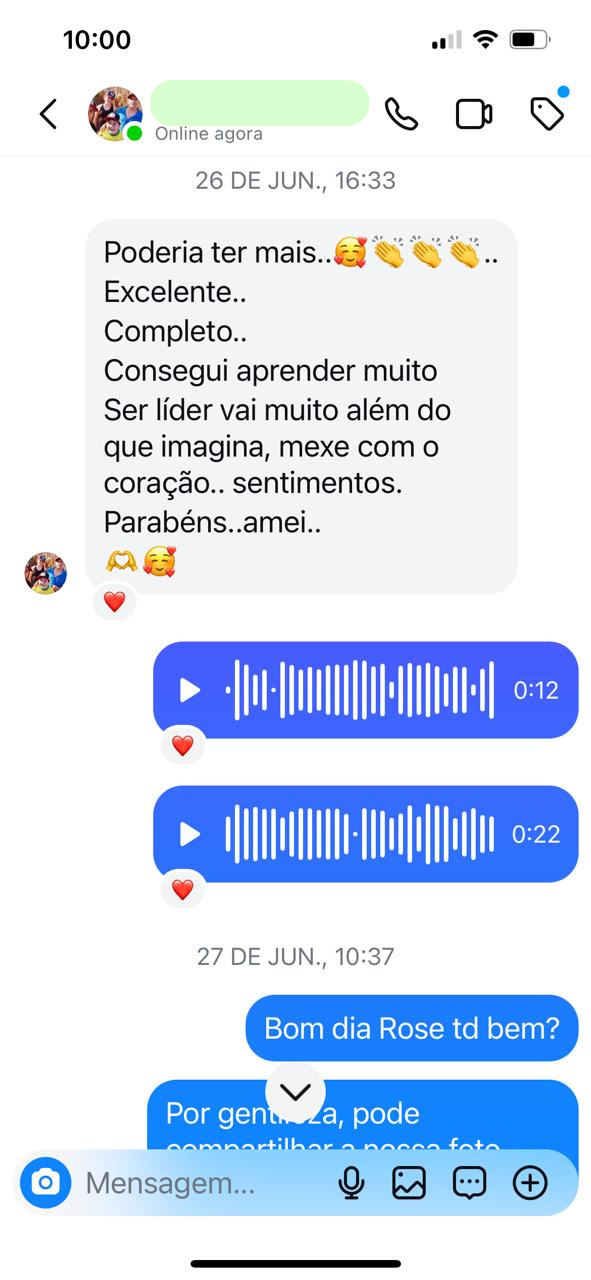 Print de depoimento 2