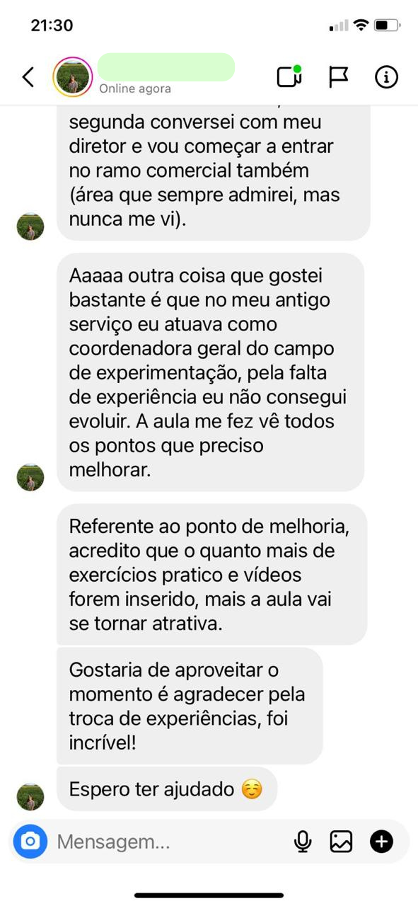 Print de depoimento 14