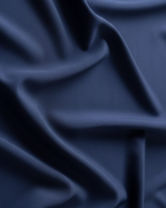 Detalhe aproximado (zoom) mostrando a alta qualidade, costura e textura premium dos tecidos Use Anny