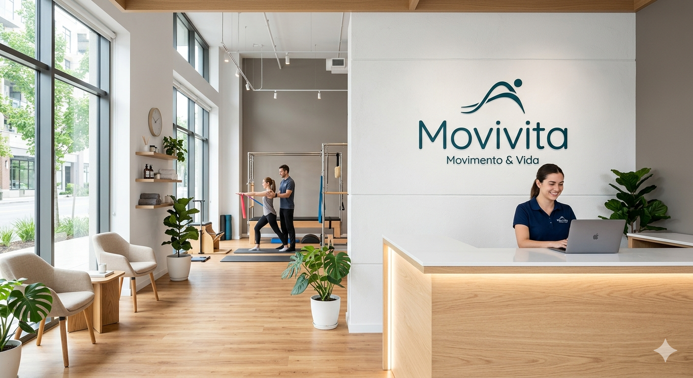 Profissional de fisioterapia prestando atendimento humanizado com equipamentos modernos