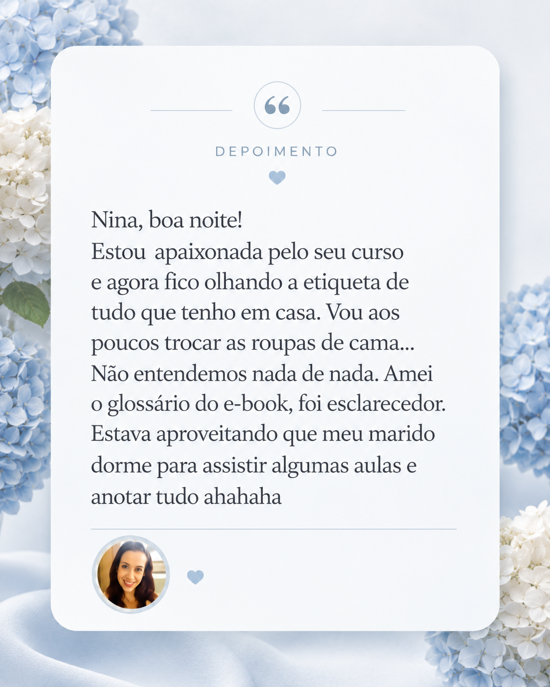 Depoimento de Aluna - Print WhatsApp 1