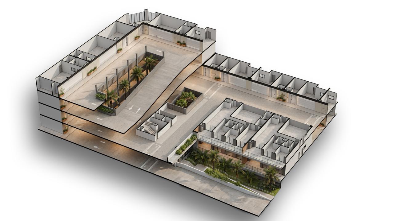 Rampa de acesso garagem