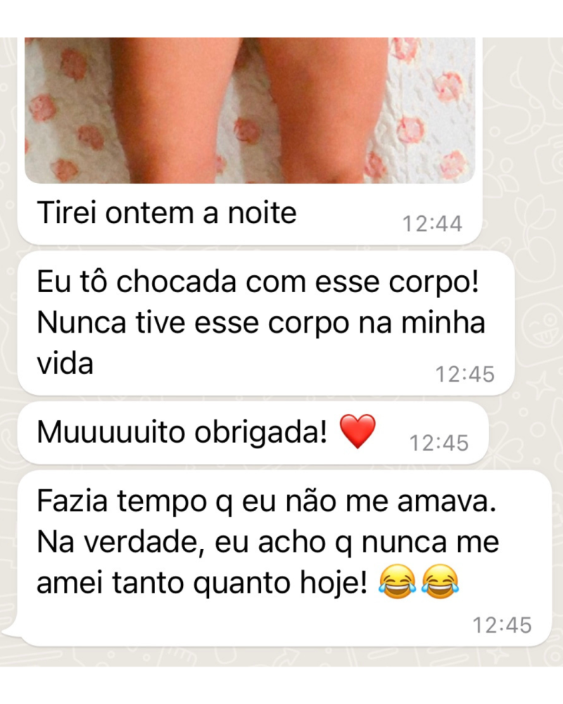 Depoimento visual - Resultado do Protocolo Metabólico