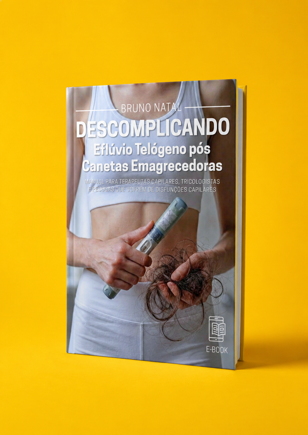 Tablet e óculos demonstrando o E-book aberto para leitura digital