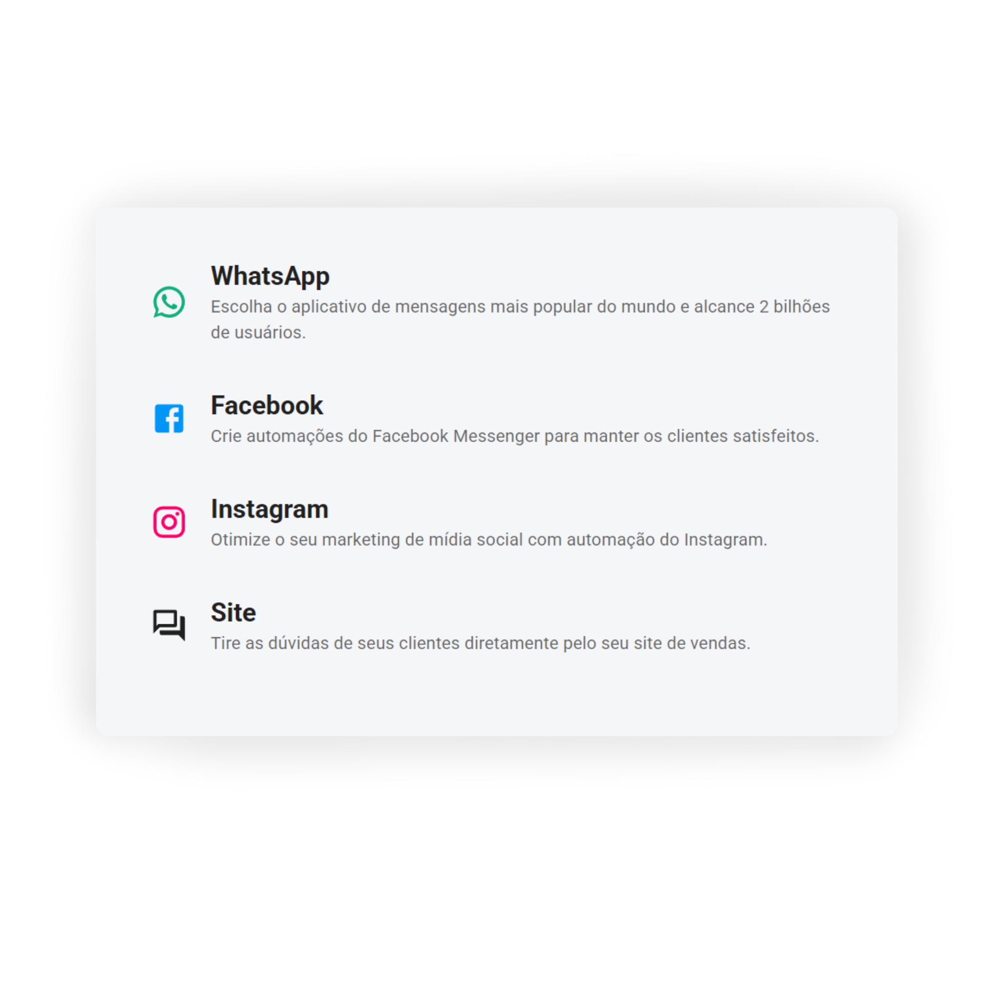 Plataforma de atendimento integrado
