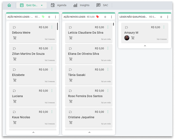 CRM screenshot