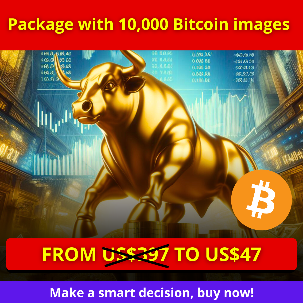 Produto Pacote 10.000 Imagens de Bitcoin