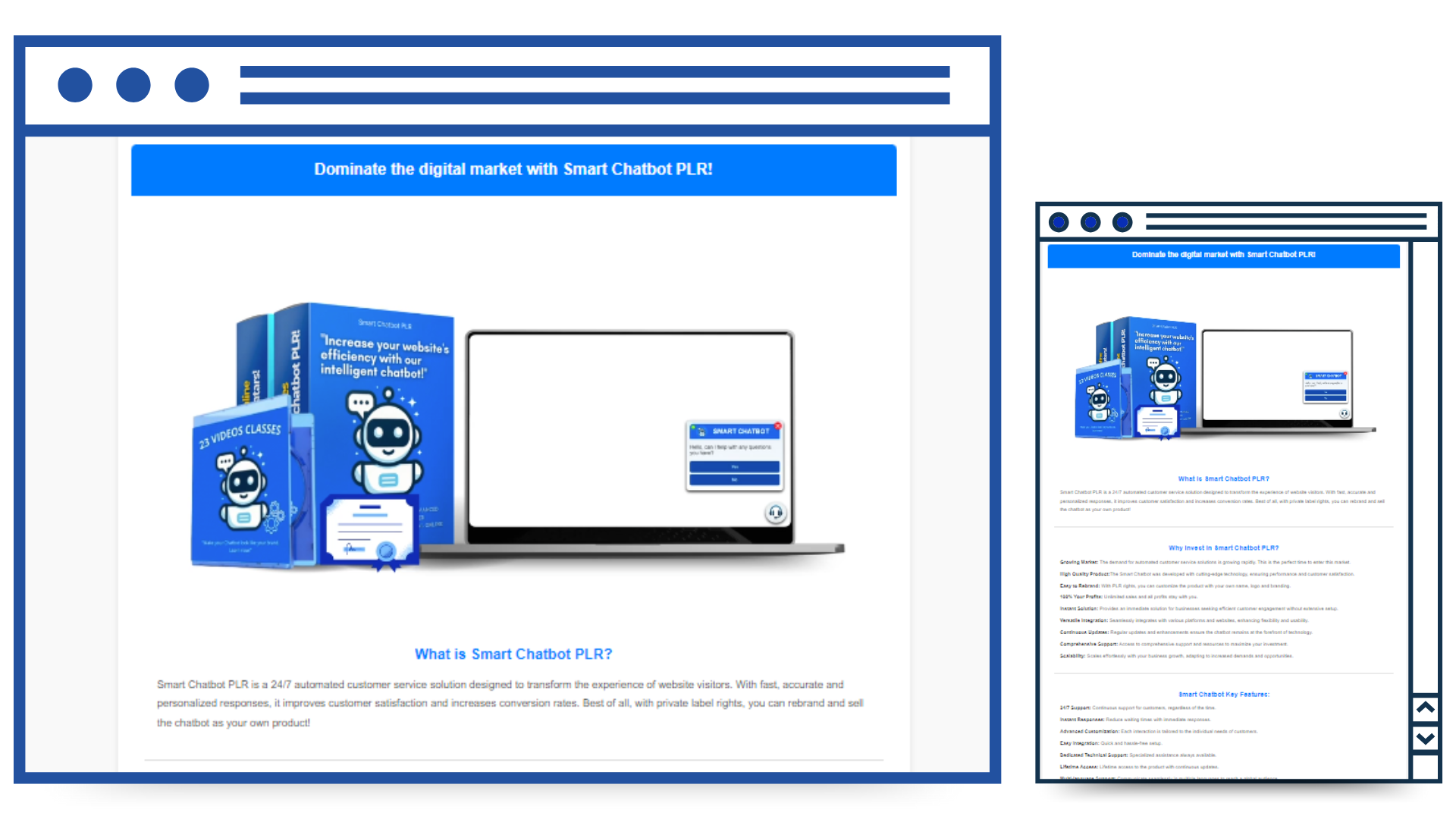 Responsive Sales Page Image