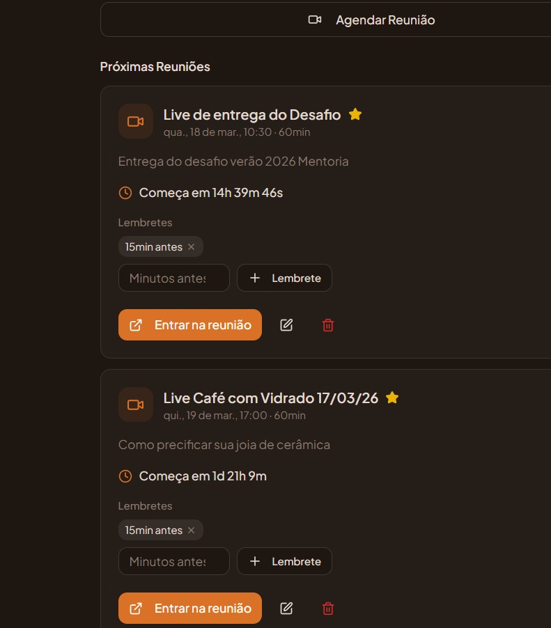 Interface da nova plataforma da comunidade
