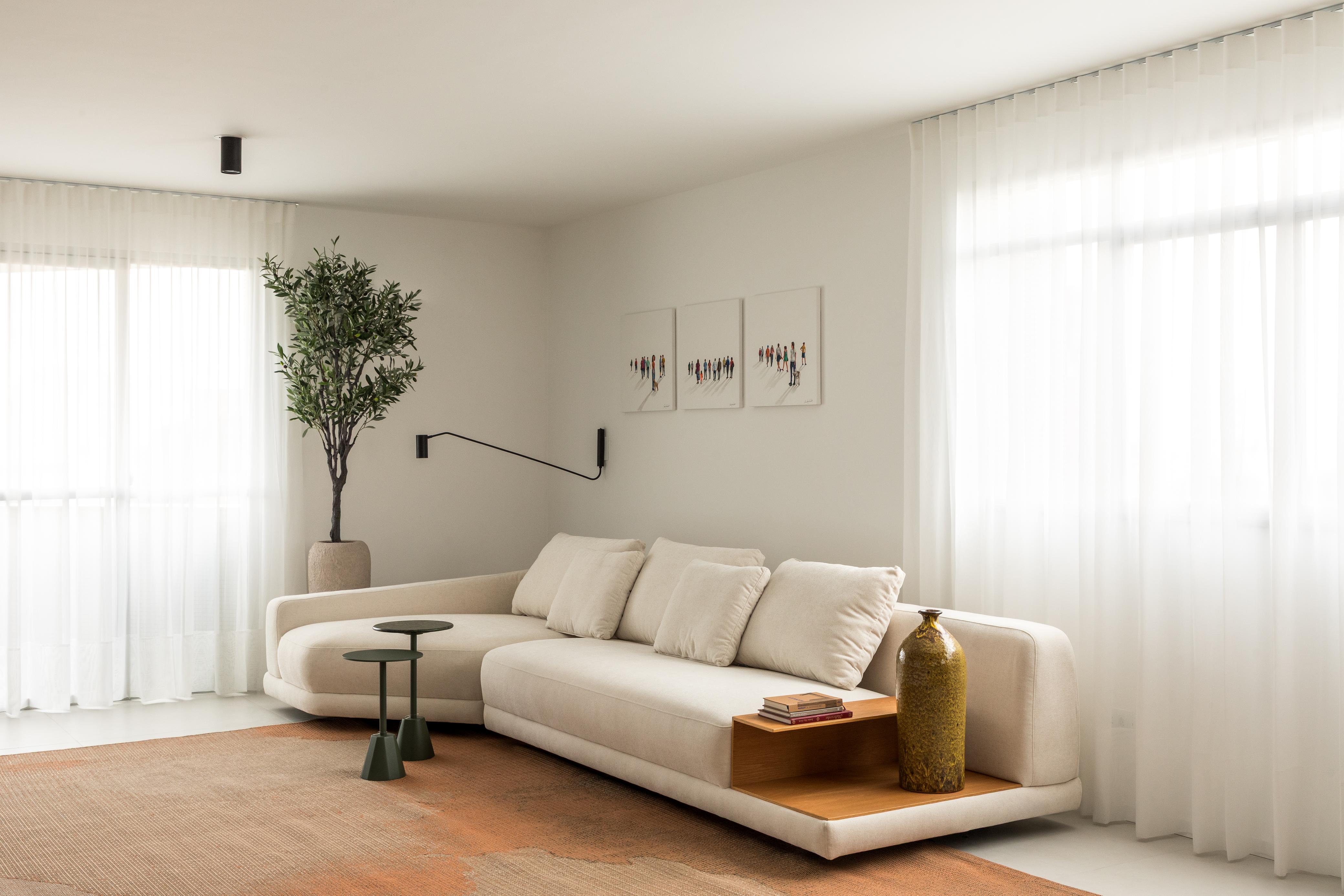 Perspectiva de luz e espaço planejado