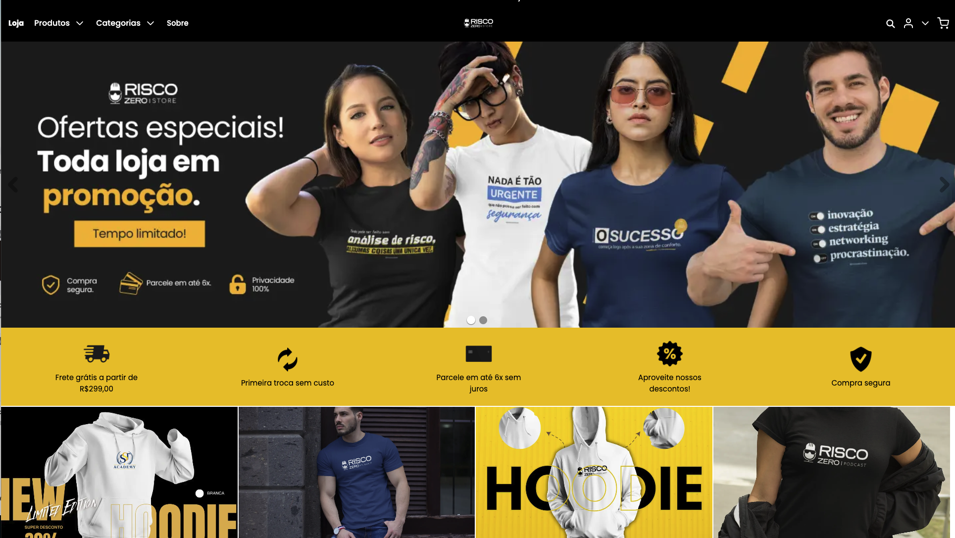Loja Risco Zero Store